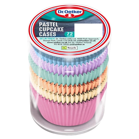 Dr. Oetker Pastel Cupcake Cases 72 Pack