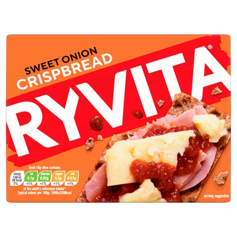 Ryvita Sweet Onion Crunchy Rye Breads 200g
