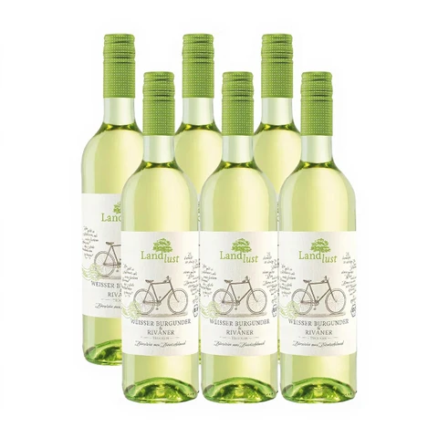 Landlust weißburgunder & rivaner bio trocken weißwein 6x0.75 L