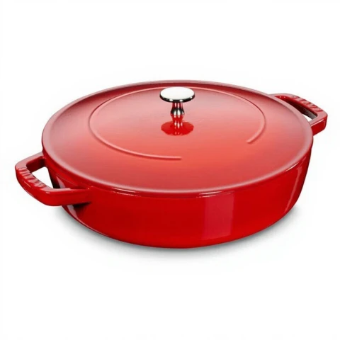 Staub Runder Gusseisen-Schmortopf mit Deckel – 24 cm – 2,4 L