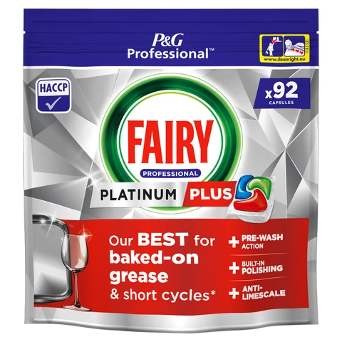 Fairy Professional Platinum Plus Dishwasher Tablets, 92 Capsules
