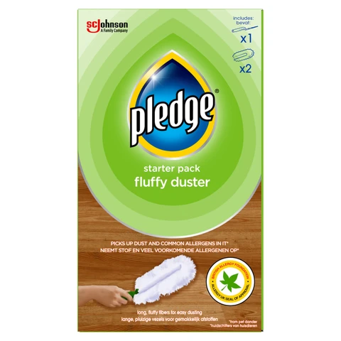PLEDGE Fluffy Duster Starter Kit & 2 Refills