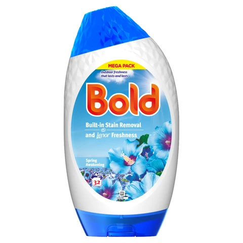 Bold Liquid Laundry Detergent, Spring Awakening, 32 Washes,1.056l