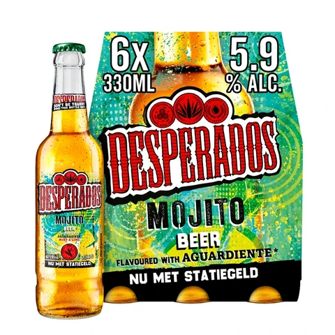 Desperados Mojito Bier Mint & Lime Fles 6 x 330 ml