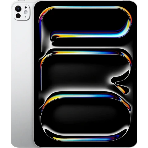 Apple iPad Pro 11 Zoll (M4): Ultra Retina XDR Display, 256 GB, 12 MP Frontkamera im Querformat/12 MP Rückkamera, LiDAR Scanner, WLAN 6E, Face ID, Batterielaufzeit für den ganzen Tag, Standardglas - Silber