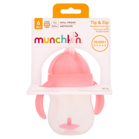 Munchkin Tip & Sip Weighted Straw Cup 6+ Months