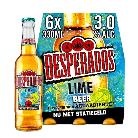 Desperados Lime Bier Fles 6 x 330 ml