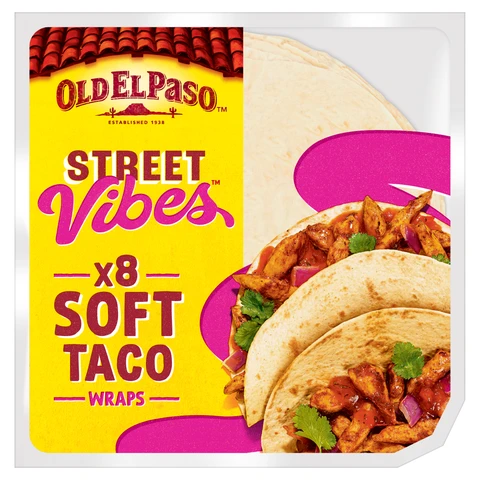 Old El Paso Mexican Street Vibes Soft Tacos 8Pk