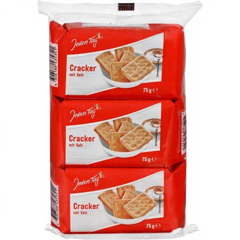 Jeden Tag Cracker mit Salz 3x75g