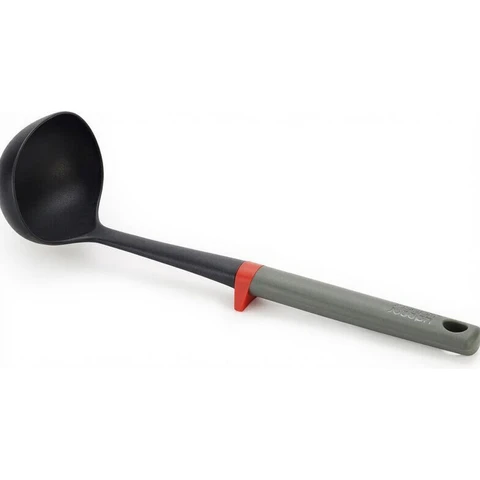 Joseph Joseph Écumoire avec support intégré - pelle en silicone - gris et noir