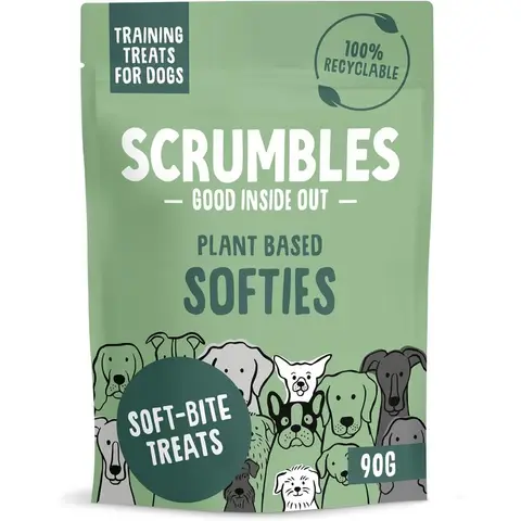 Scrumbles Softies Training Treats For Dogs Plant Based 90g