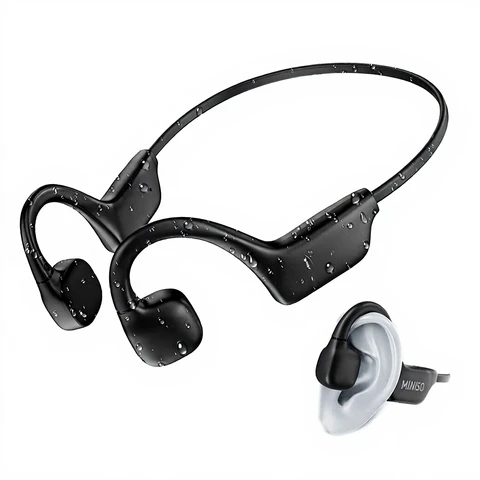 Miniso X60 Bone Conduction Sports Headphones - Black