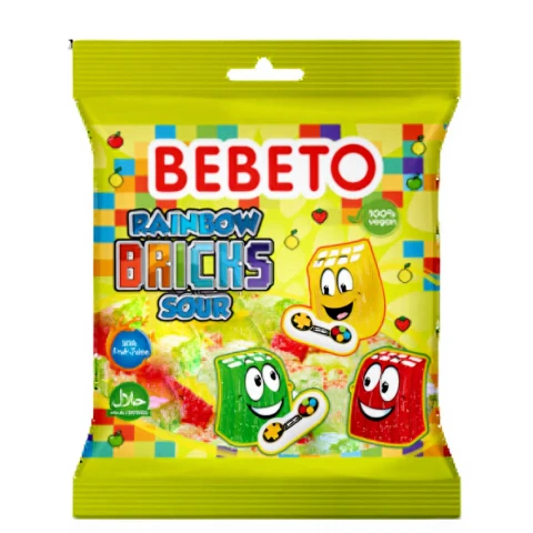 Bebeto J Rainbow Bricks Sauer 80g