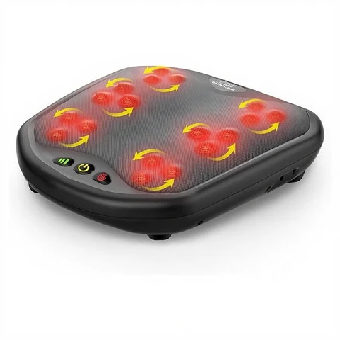 Snailax Shiatsu Fussmassagegerät mit Wärmefunktion,18 Flexible Kneading Massageköpfen, Massagegeräte für alle Fußgrößen, Fußwärmer, elektrisches Fußmassagegerät zur Entspannung, Geschenke