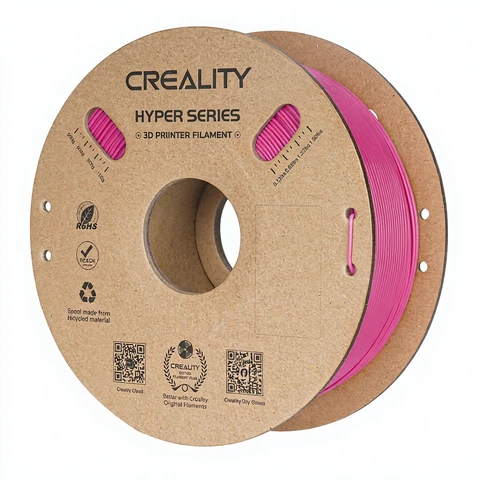 Creality Hyper PLA Erdbeerrot 1 kg Hochgeschwindigkeit 30–600 mm/s, Formgenauigkeit ±0,02 mm, Kompatibel mit den meisten FDM-3D-Druckern, 1 kg (2,2 lbs) Spule