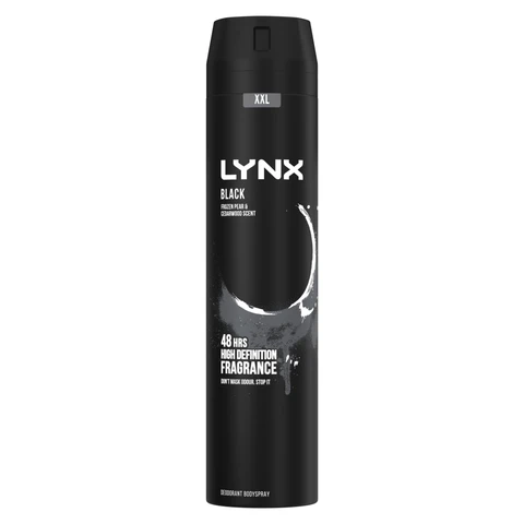Lynx Aerosol Bodyspray XXL Black 250ml