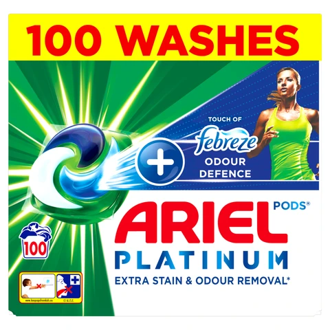 Ariel Platinum PODS, Washing Liquid Capsules 100 Washes