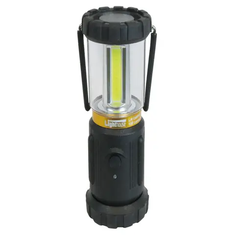 Lighthouse Camping Lantern LED 150 Lumens Battery Powered Black