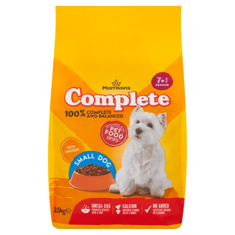 Morrisons Complete with Chicken Small Dog Senior 7+ Years 2.5kg