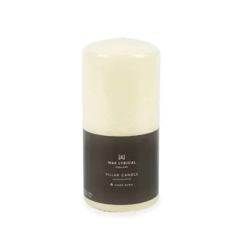 Wax Lyrical Pillar Candle Unscented Ivory 7x15cm