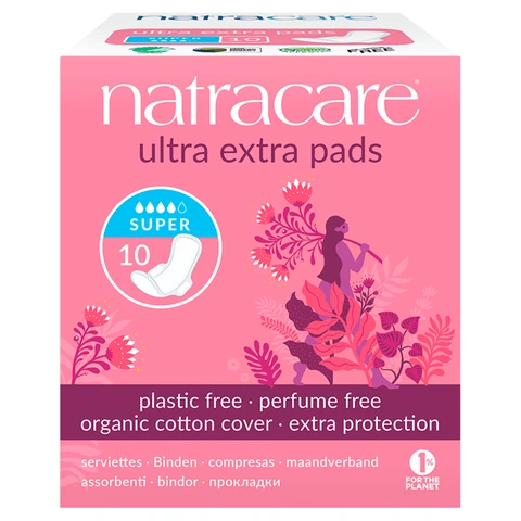 Natracare Super Ultra Extra 10 Pads