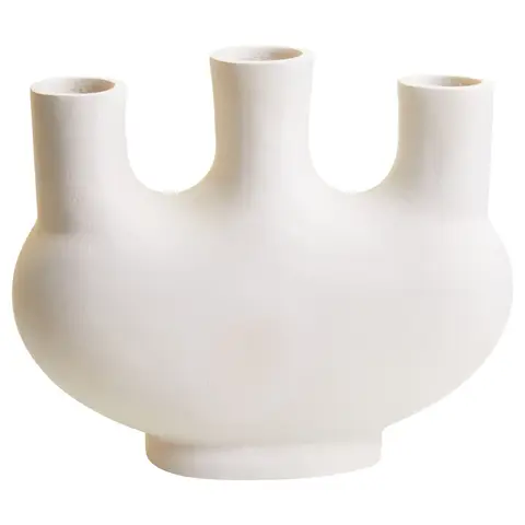 Fifty Five South Vase Hapax Abstract Cream Small