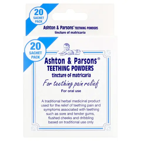 Ashton & Parsons Teething Pain Relief Powders 6+ Months 20 Sachet Pack