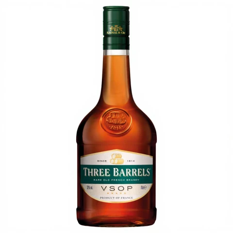 Three Barrels Rare Old French Brandy Vsop 70cl
