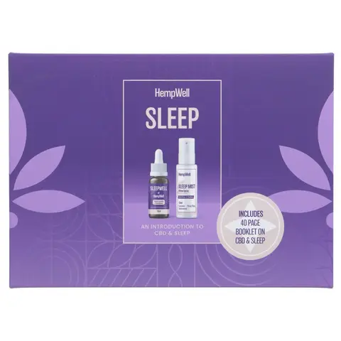 HempWell CBD & Sleep Starter Pack - Broad-Spectrum CBD Oil & Gummies - Nighttime Relaxation, ≤0.2% THC