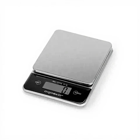 Aigostar Electronic Kitchen Scale with Stainless steel countertop 5kg/1g Gray
