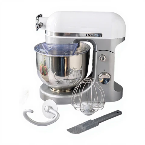 Ariete Knetmaschine Moderna 1589, Planetaria, 1600 W, 11 Geschwindigkeiten, 5,5 L, 3 Zubehörteile (Mixen, Pürieren, Schlagen), Weiß, 1 Stück