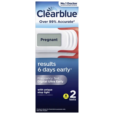 Clearblue Digital Ultra Early Pregnancy 2 Digital Tests