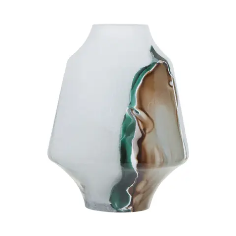 Fifty Five South Vase Hakan White/Brown