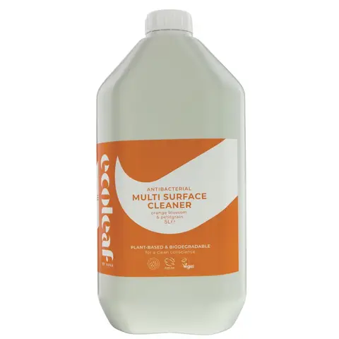 Ecoleaf by Suma Multi Surface Cleaner AntiBac Orange Blossom & Petitgrain 5l