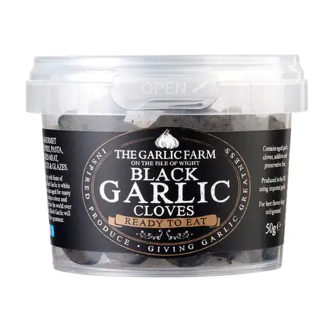 The Garlic Farm Ready to Eat Black Garlic Cloves 50g