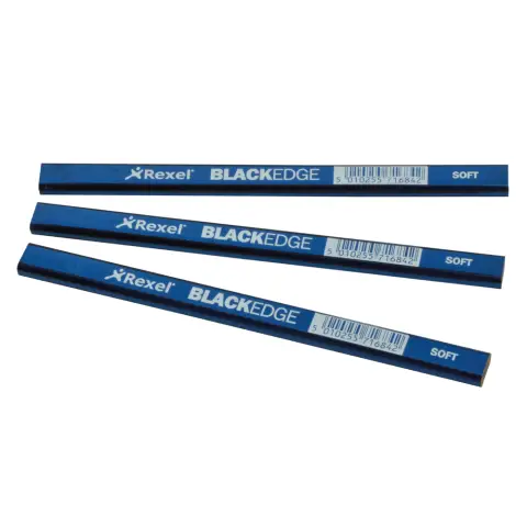 Blackedge Carpenters Pencils 12 Pack (Soft Graded Pencils)