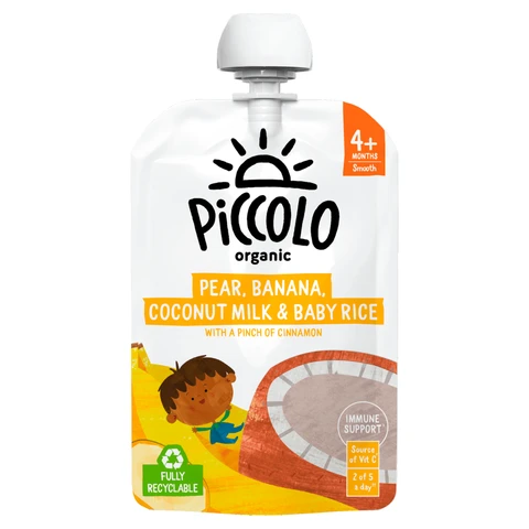 Piccolo Banana Coconut & Baby Rice 4+ Months 100g