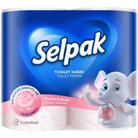 Papier toilette Selpak Parfumé 3 plis Ultra Doux - 8 rouleaux