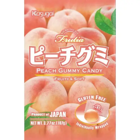 KASUGAI Peach Gummy 107g 