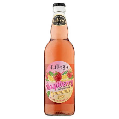 Lilley's Raspberry Lemonade Cider Lightly Sparkled 500ml (Abv 3.4% )