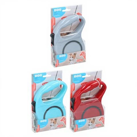 Einziehbare Hundeleine, 5 m – zufällige Auswahl aus einem 3er-Set verschiedener Designs – 1 Stück