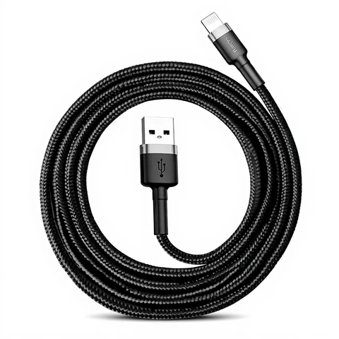 Baseus 2A Cafule USB-auf-USB-C-Kabel - 2 m - Grau/Schwarz