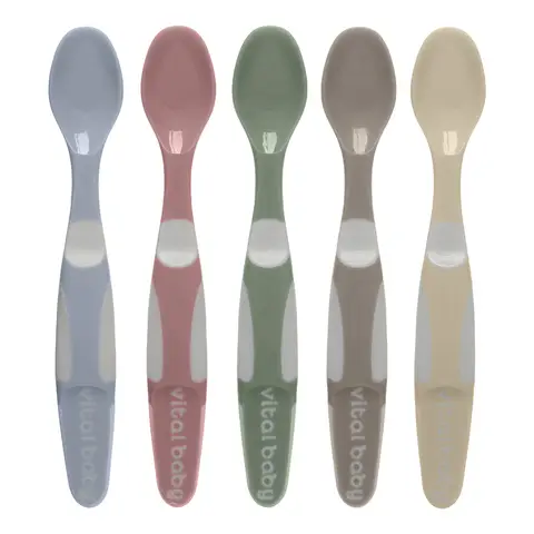  Vital Baby Nourish Start Weaning Spoons 5 Pack Natural