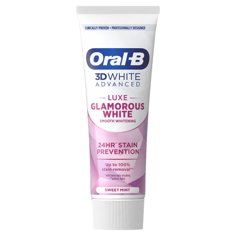 Oral-B 3DWhite Advanced Luxe Glamorous White Toothpaste 75ml