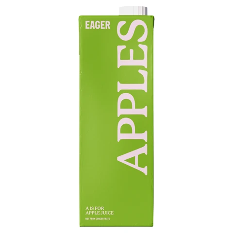 Eager Drinks - cloudy Pressed Apple Juice - 1L