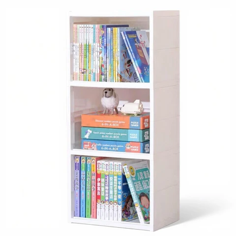J.ZAO Bücherregal Würfel offenes Regal für Bilderbücher 3-stöckig