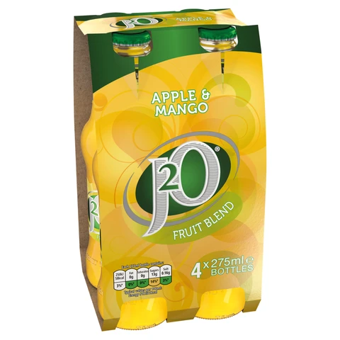 J2O Apple & Mango Fruit Blend 4 X 275ml