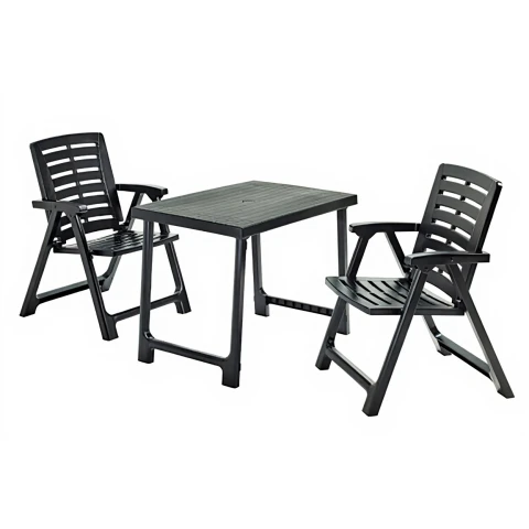 Pro Garden Ensemble de meubles d'extérieur Table et chaises Ensemble de meubles Table + 2 chaises