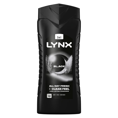 Lynx 3-in-1 Black Shower Gel 500ml