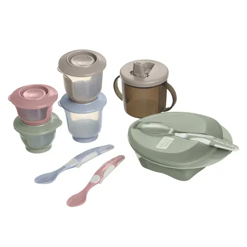 Vital Baby Nourish Complete Baby Weaning Kit 6+ Months 10 Pieces